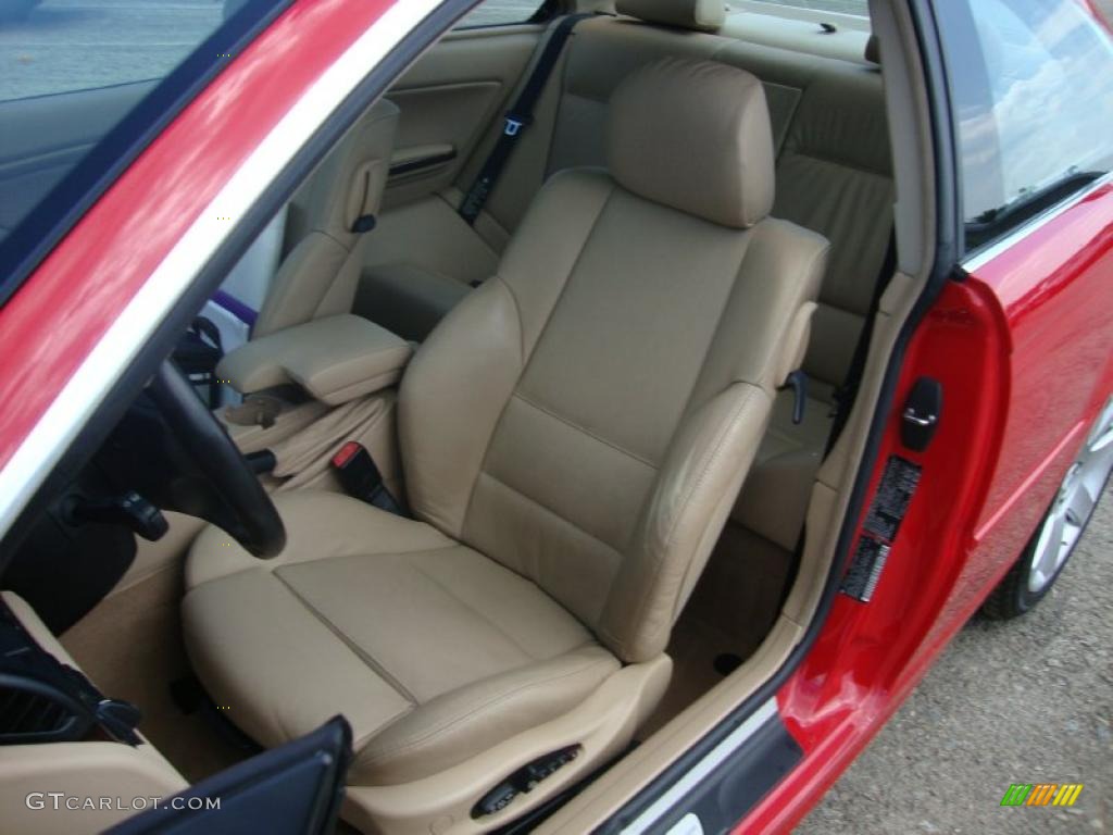 2003 3 Series 325i Coupe - Electric Red / Sand photo #18