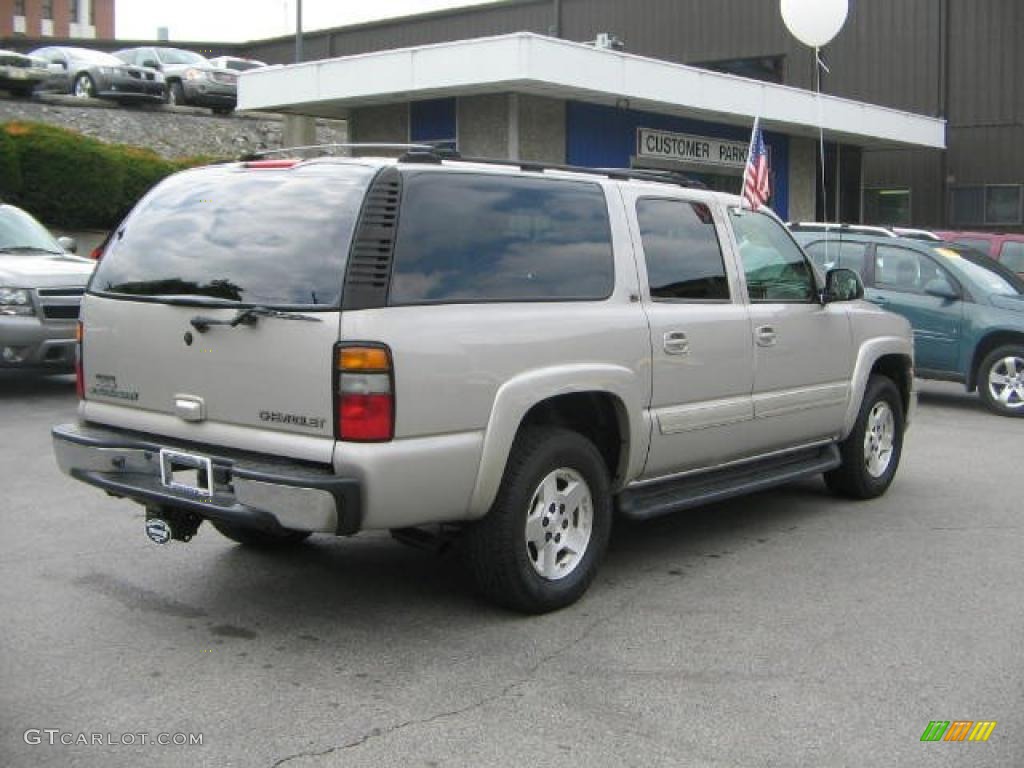 2004 Suburban 1500 LT 4x4 - Silver Birch Metallic / Tan/Neutral photo #7