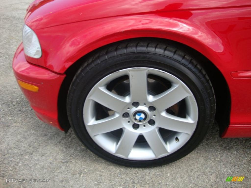 2003 3 Series 325i Coupe - Electric Red / Sand photo #35