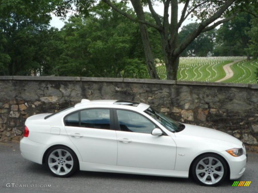 2008 3 Series 335i Sedan - Alpine White / Black photo #2