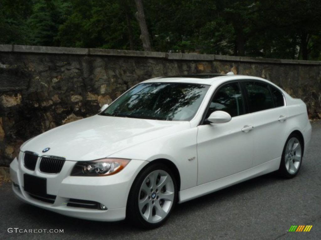 2008 3 Series 335i Sedan - Alpine White / Black photo #4