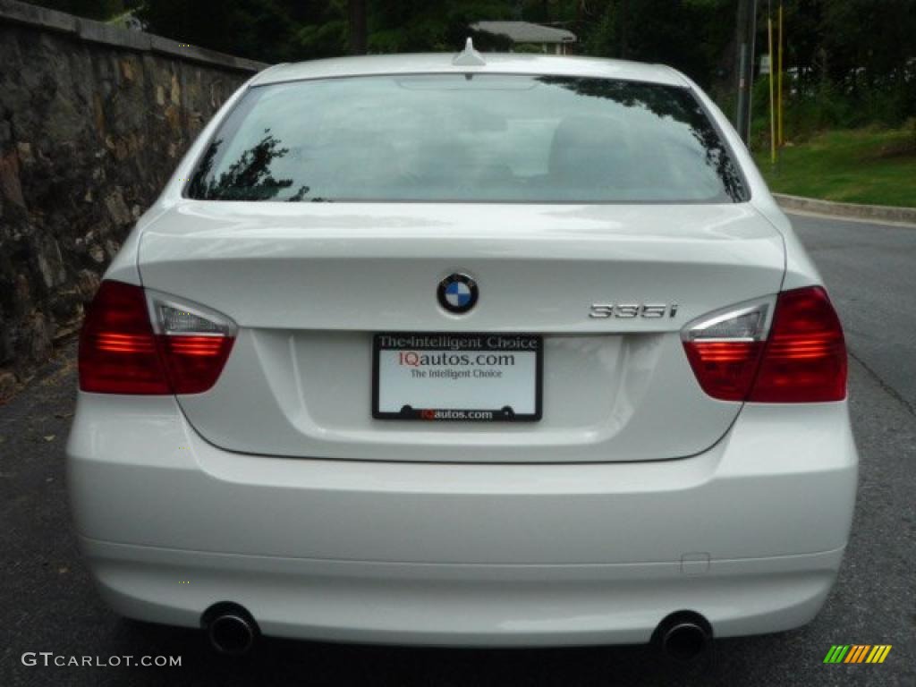 2008 3 Series 335i Sedan - Alpine White / Black photo #6