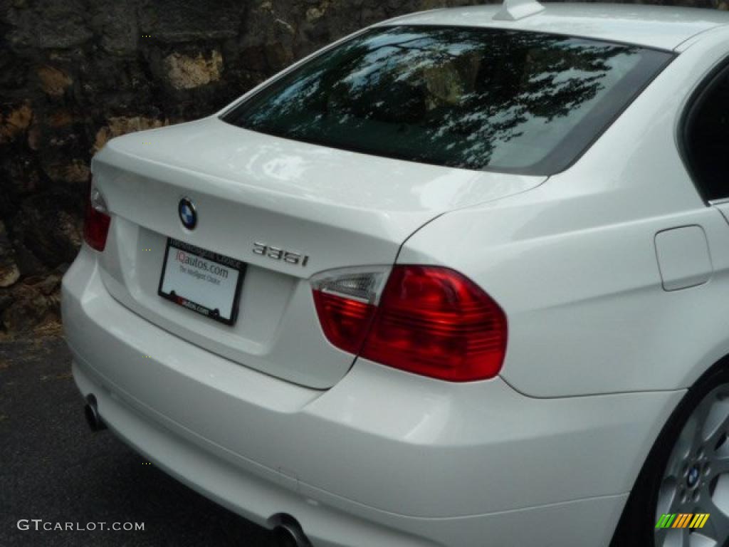 2008 3 Series 335i Sedan - Alpine White / Black photo #14