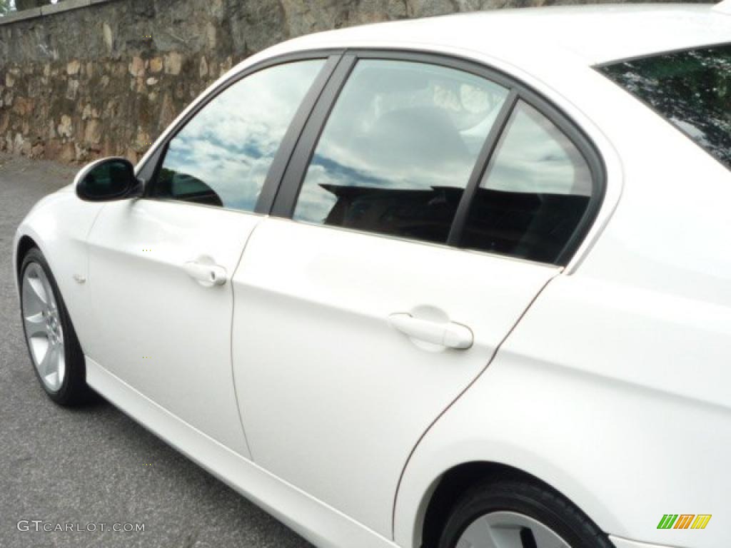 2008 3 Series 335i Sedan - Alpine White / Black photo #16
