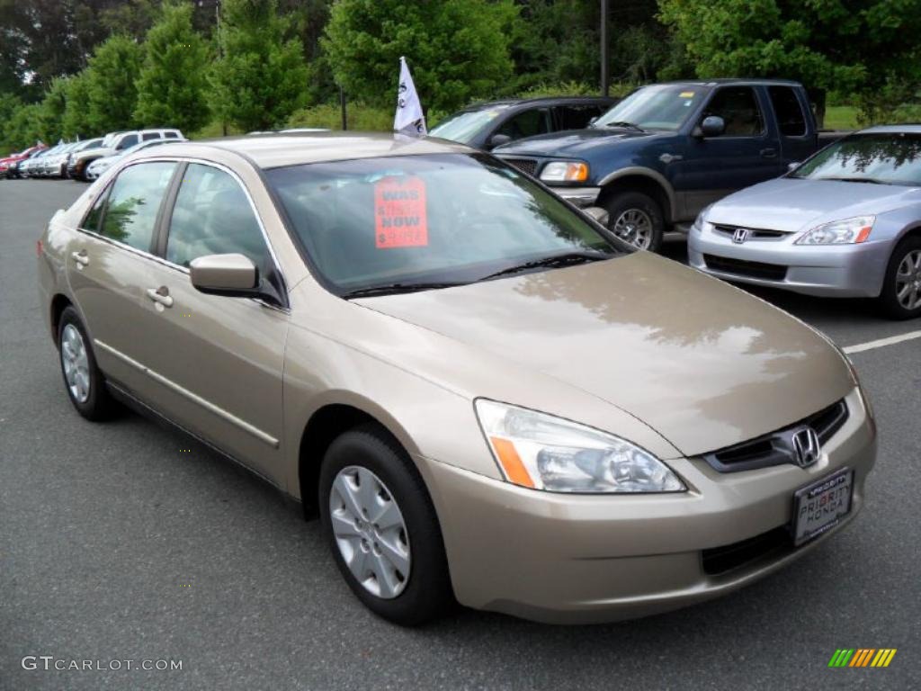 2003 Accord LX Sedan - Desert Mist Metallic / Ivory photo #5