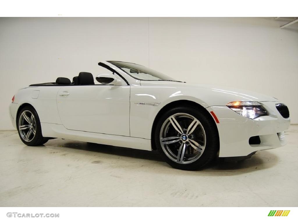 2010 M6 Convertible - Alpine White / Black photo #2