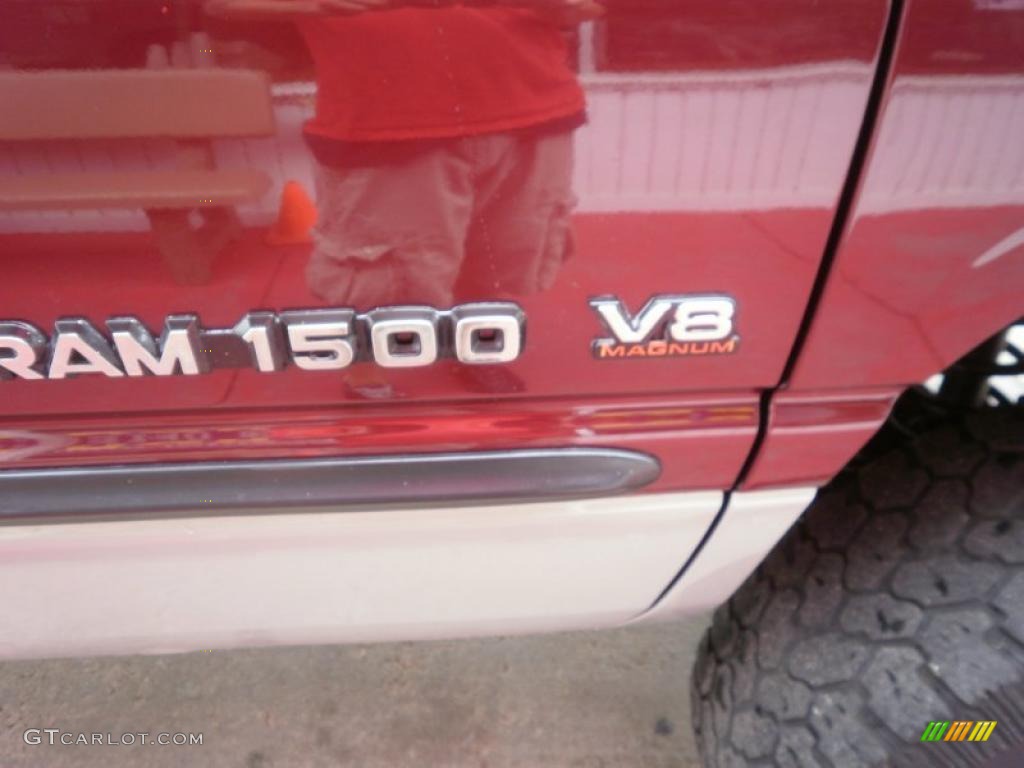 2000 Ram 1500 SLT Extended Cab 4x4 - Dark Garnet Red Pearlcoat / Agate photo #9
