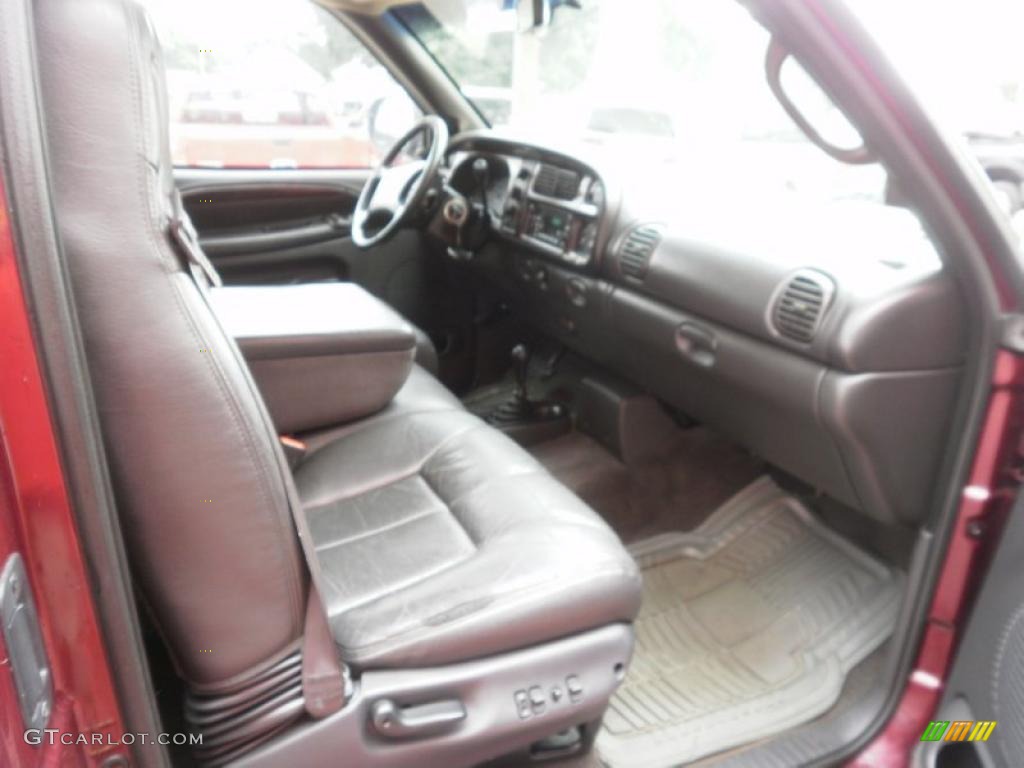 2000 Ram 1500 SLT Extended Cab 4x4 - Dark Garnet Red Pearlcoat / Agate photo #11