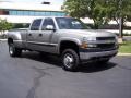 2002 Light Pewter Metallic Chevrolet Silverado 3500 LS Crew Cab 4x4 Dually  photo #2