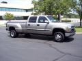 2002 Light Pewter Metallic Chevrolet Silverado 3500 LS Crew Cab 4x4 Dually  photo #4