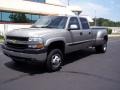 2002 Light Pewter Metallic Chevrolet Silverado 3500 LS Crew Cab 4x4 Dually  photo #11