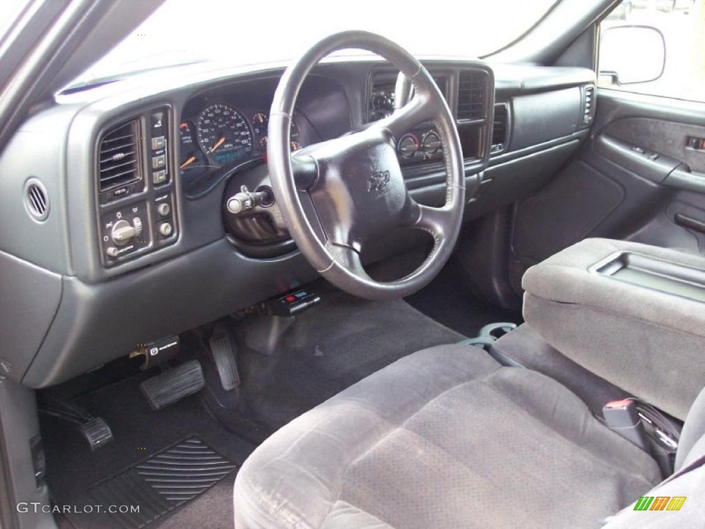 2002 Silverado 3500 LS Crew Cab 4x4 Dually - Light Pewter Metallic / Graphite photo #28