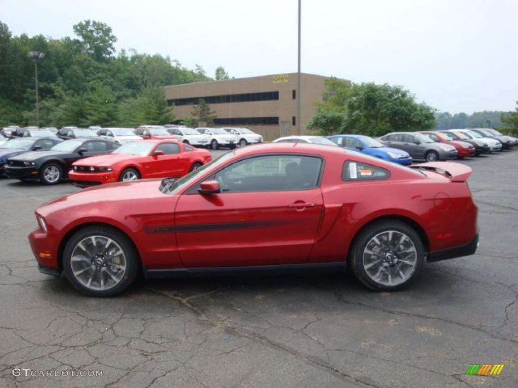 2011 Mustang GT/CS California Special Coupe - Red Candy Metallic / CS Charcoal Black/Carbon photo #6