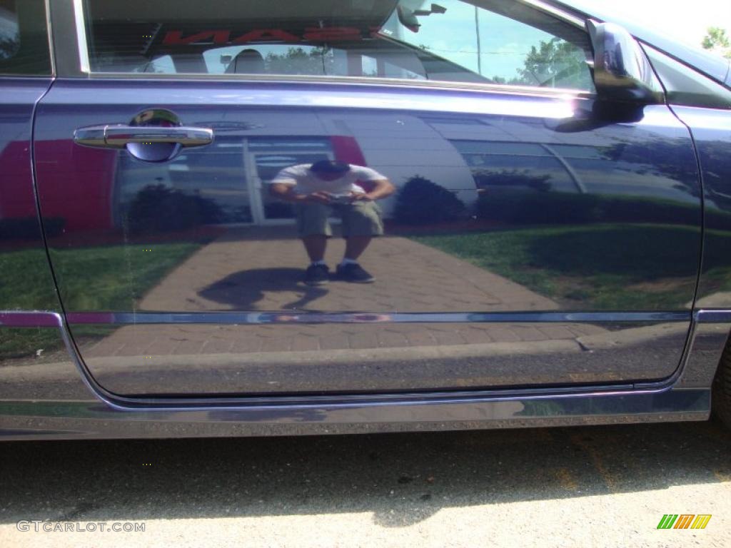 2007 Civic LX Coupe - Royal Blue Pearl / Gray photo #15