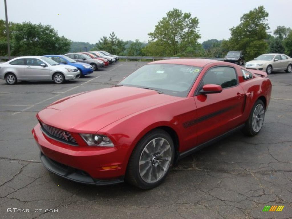 2011 Mustang GT/CS California Special Coupe - Red Candy Metallic / CS Charcoal Black/Carbon photo #10