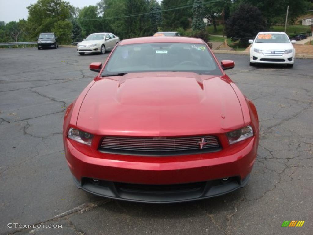 2011 Mustang GT/CS California Special Coupe - Red Candy Metallic / CS Charcoal Black/Carbon photo #11