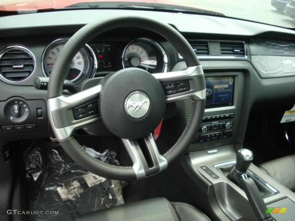 2011 Mustang GT/CS California Special Coupe - Red Candy Metallic / CS Charcoal Black/Carbon photo #13