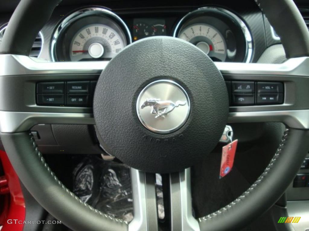2011 Mustang GT/CS California Special Coupe - Red Candy Metallic / CS Charcoal Black/Carbon photo #17