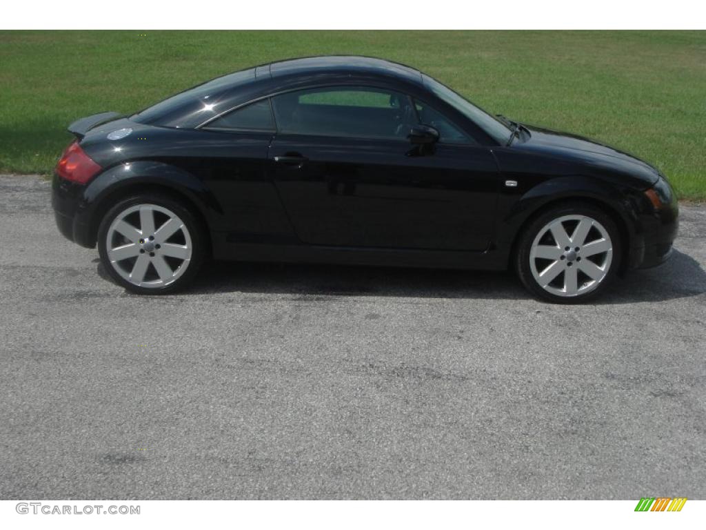 2003 TT 1.8T quattro Coupe - Brilliant Black / Ebony photo #2