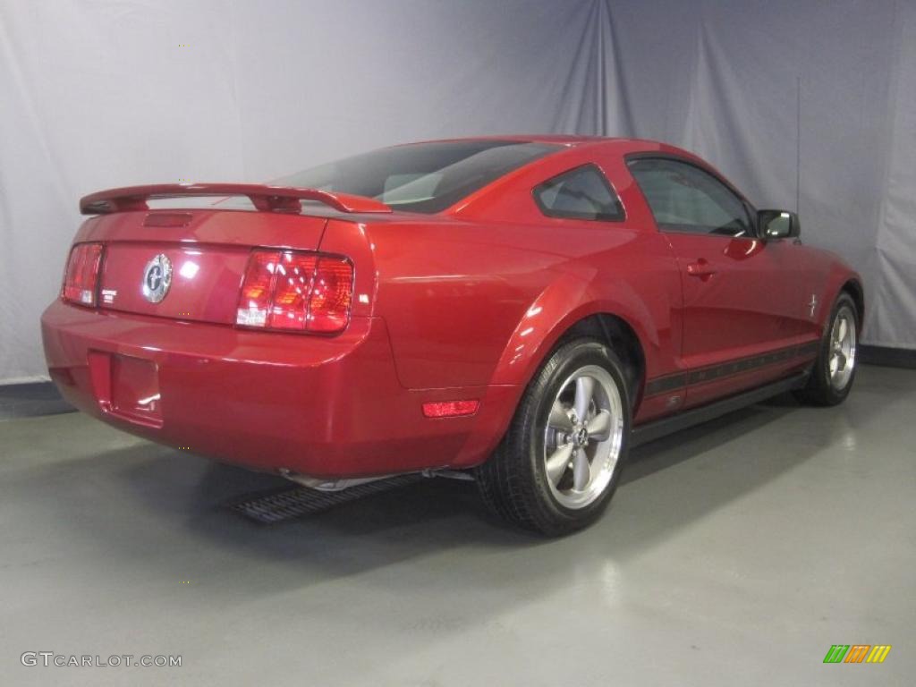 2006 Mustang V6 Deluxe Coupe - Redfire Metallic / Light Graphite photo #3