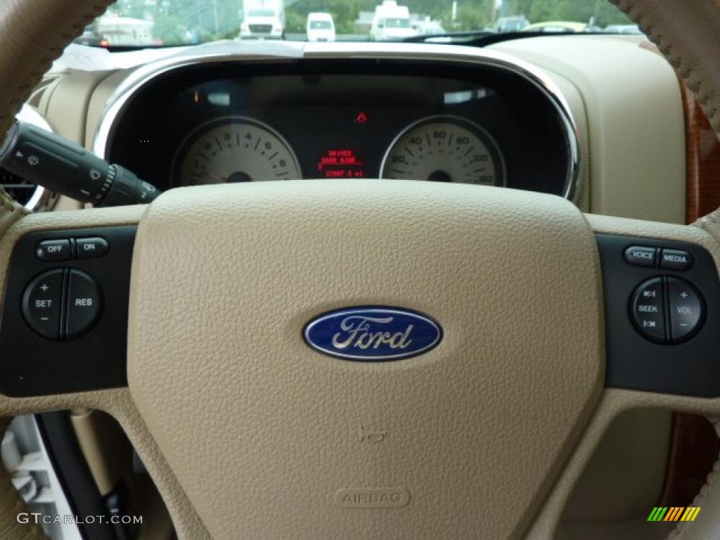 2008 Explorer Eddie Bauer 4x4 - White Suede / Camel photo #19