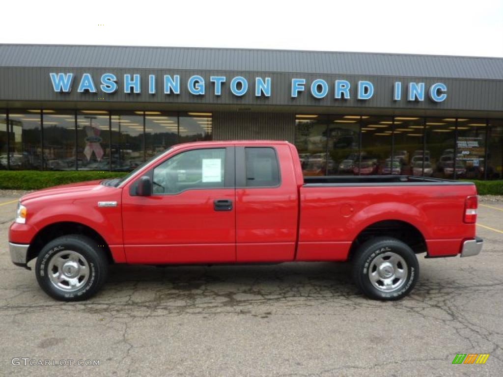 Bright Red Ford F150