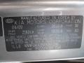 IM: Titanium 2010 Kia Forte EX Color Code