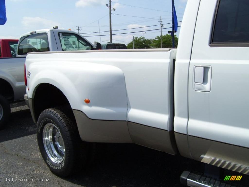 2010 F350 Super Duty King Ranch Crew Cab 4x4 Dually - Oxford White / Chaparral Leather photo #11