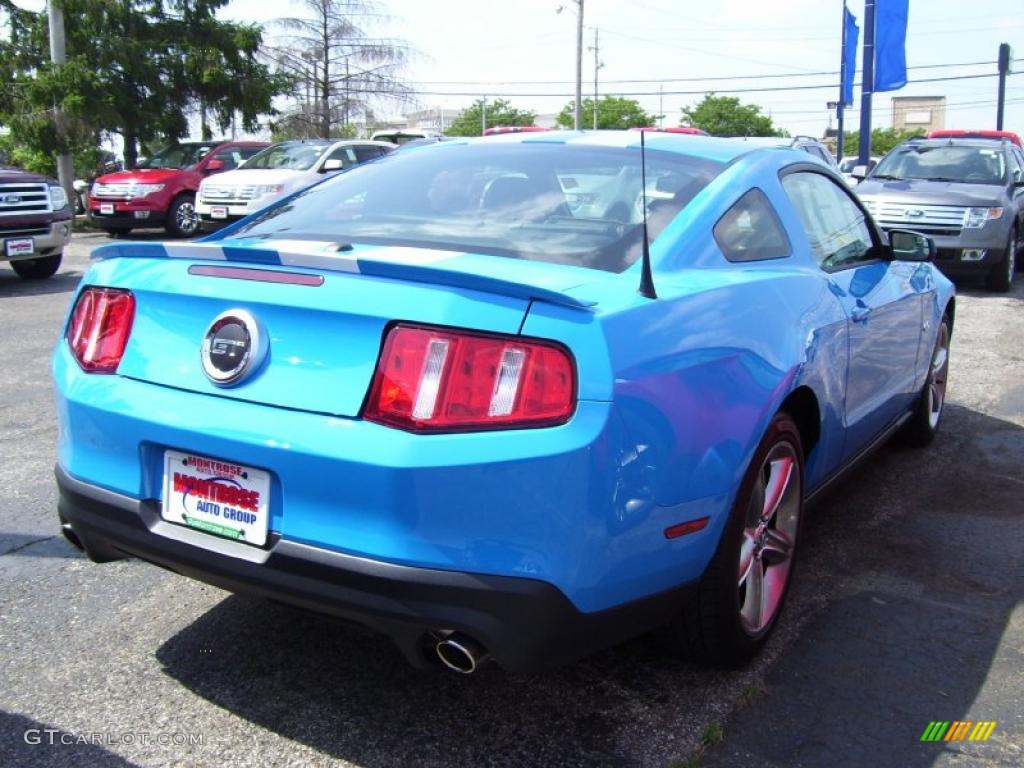 2011 Mustang GT Premium Coupe - Grabber Blue / Charcoal Black photo #4