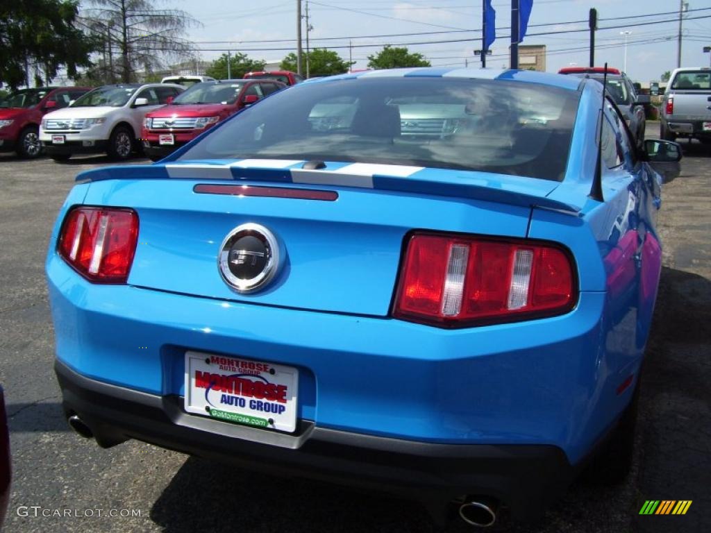 2011 Mustang GT Premium Coupe - Grabber Blue / Charcoal Black photo #6