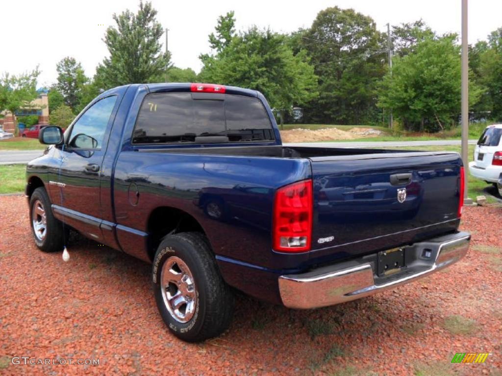 2005 Ram 1500 ST Regular Cab - Patriot Blue Pearl / Dark Slate Gray photo #2