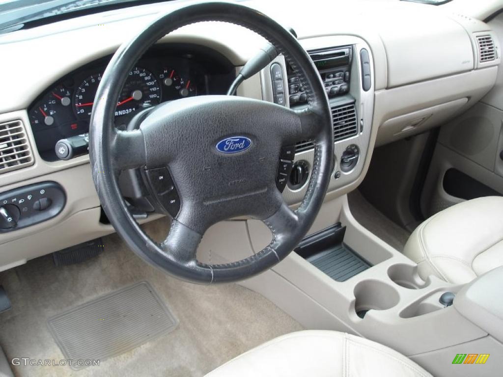 2003 Explorer XLT 4x4 - Medium Wedgewood Blue Metallic / Medium Parchment Beige photo #13