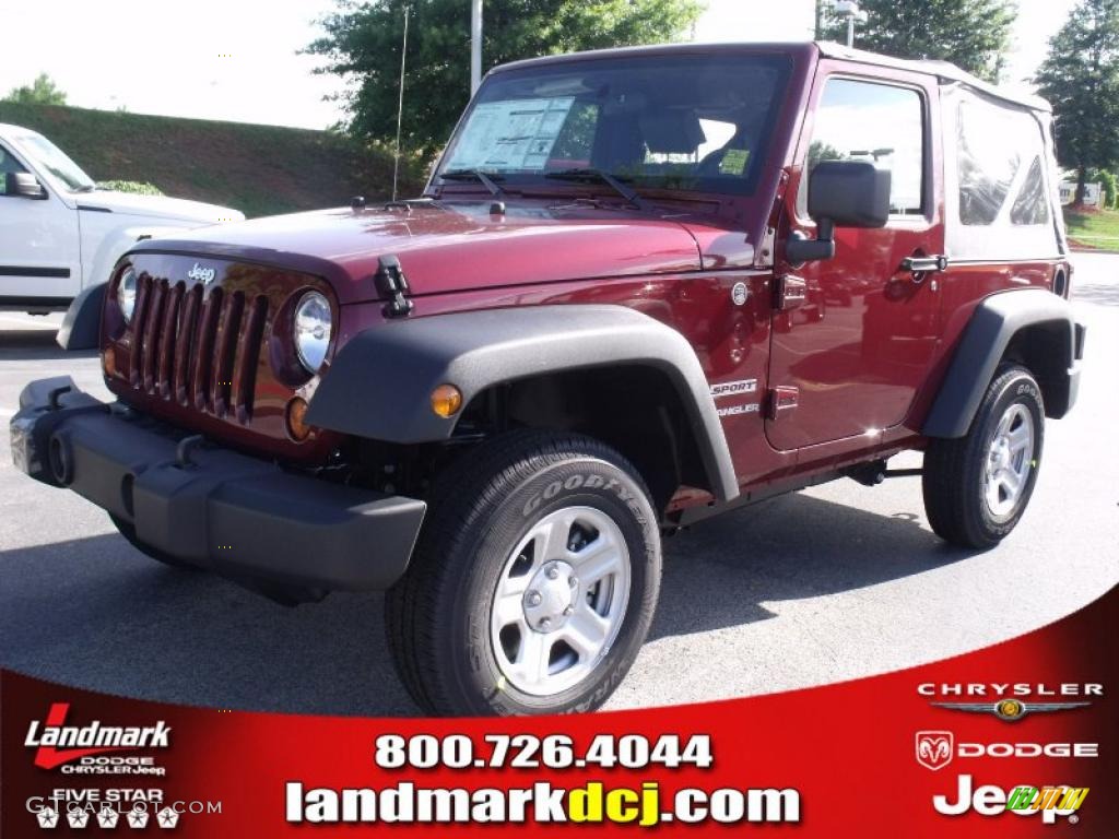 2010 Wrangler Sport 4x4 - Red Rock Crystal Pearl / Dark Slate Gray/Medium Slate Gray photo #1