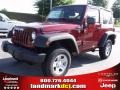 2010 Red Rock Crystal Pearl Jeep Wrangler Sport 4x4  photo #1