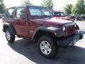 2010 Red Rock Crystal Pearl Jeep Wrangler Sport 4x4  photo #4