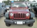 2010 Red Rock Crystal Pearl Jeep Wrangler Unlimited Sport 4x4  photo #3