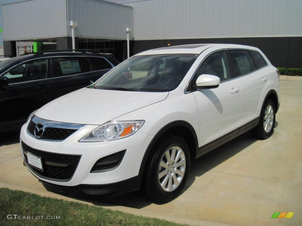 2010 CX-9 Touring - Crystal White Pearl Mica / Sand photo #1