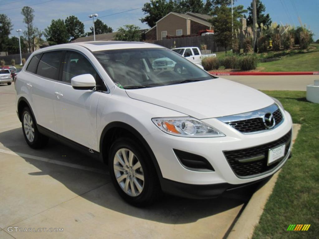 2010 CX-9 Touring - Crystal White Pearl Mica / Sand photo #2