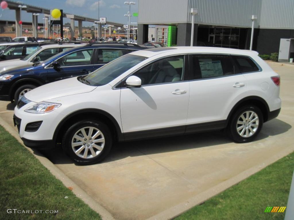 2010 CX-9 Touring - Crystal White Pearl Mica / Sand photo #3