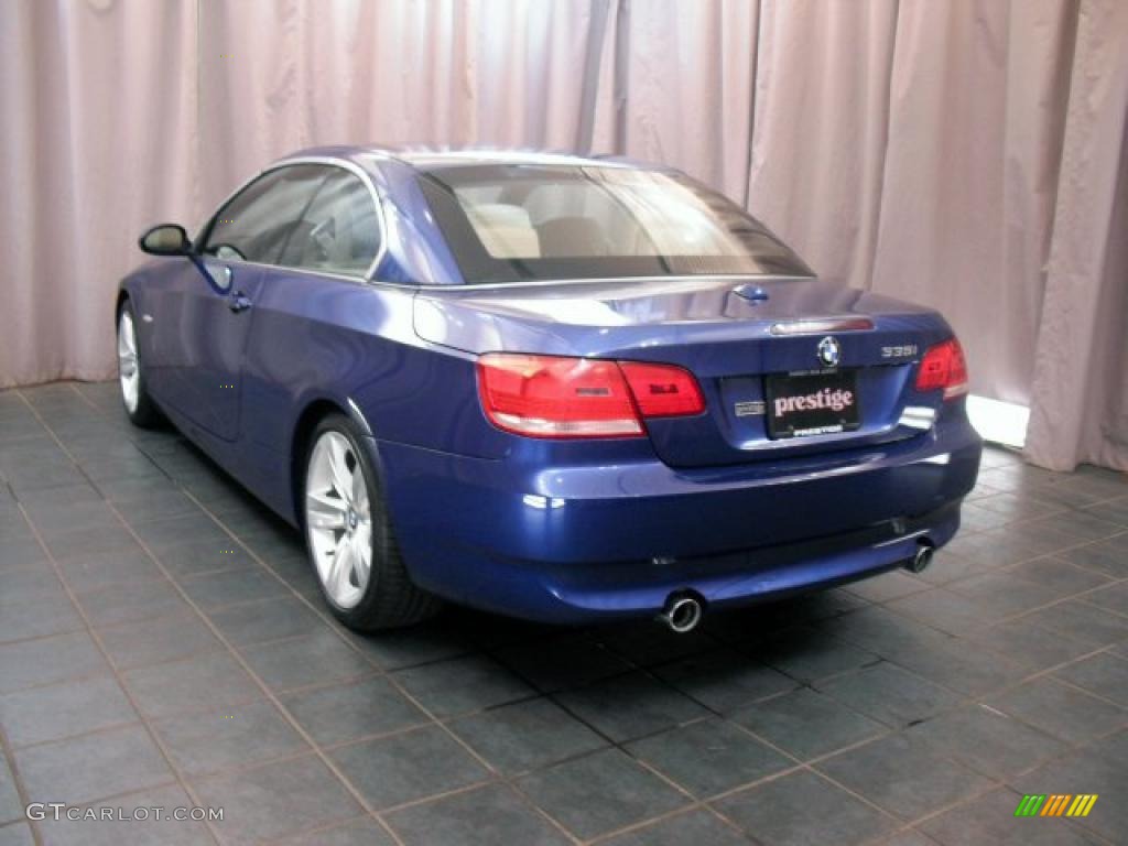 2007 3 Series 335i Convertible - Montego Blue Metallic / Cream Beige photo #4