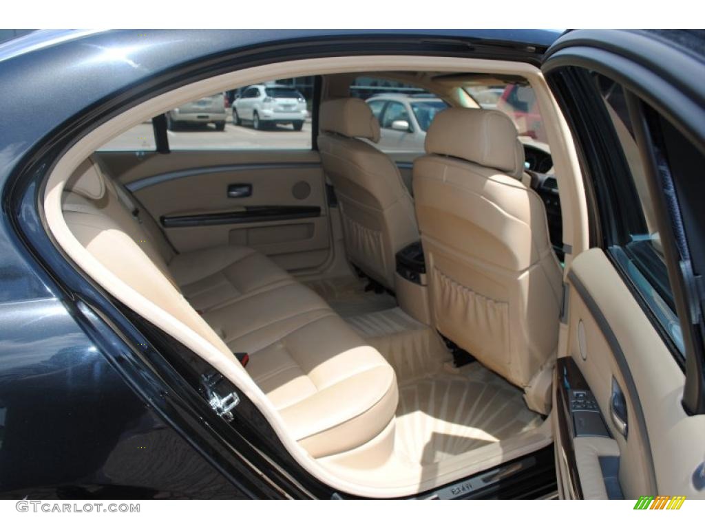 2004 7 Series 745Li Sedan - Jet Black / Dark Beige/Beige III photo #10