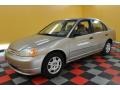 Titanium Metallic - Civic LX Sedan Photo No. 3