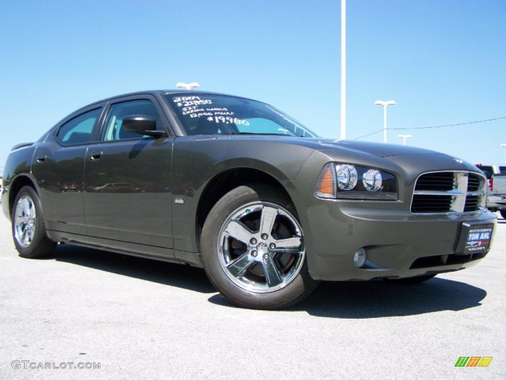 2009 Charger SXT - Dark Titanium Metallic / Dark Slate Gray photo #1