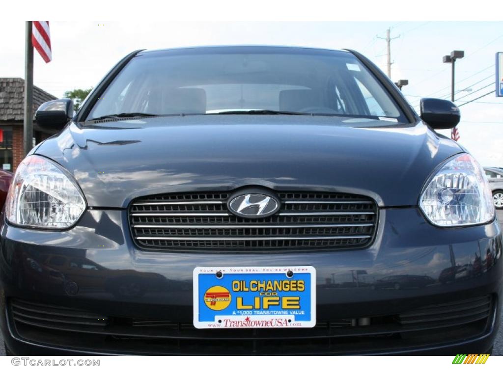 2010 Accent GLS 4 Door - Charcoal Gray / Gray photo #7