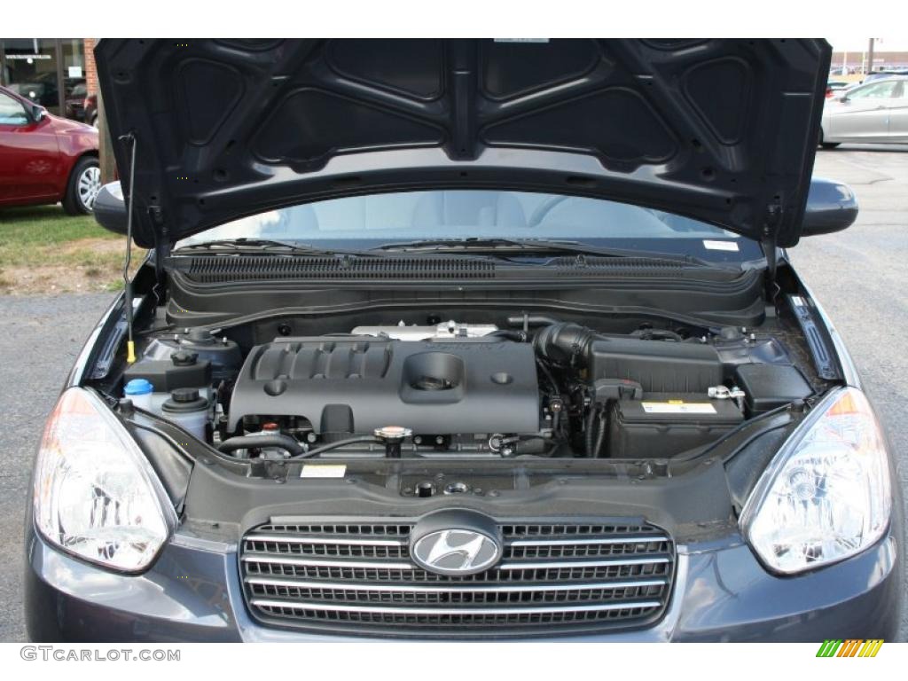 2010 Accent GLS 4 Door - Charcoal Gray / Gray photo #8