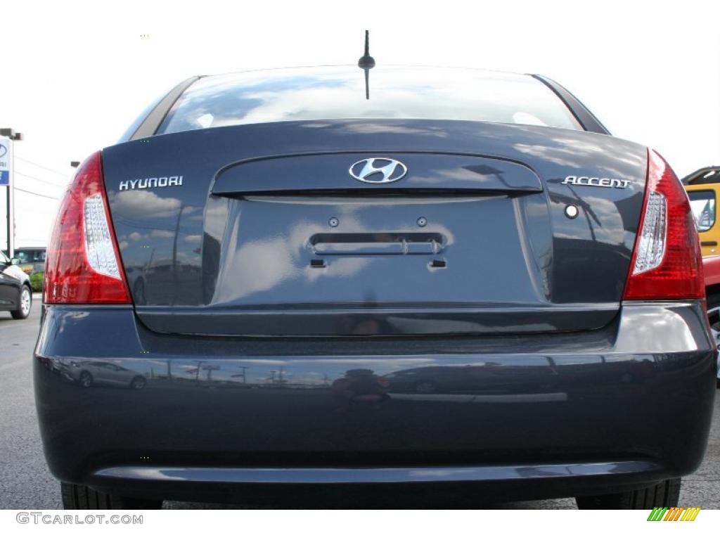2010 Accent GLS 4 Door - Charcoal Gray / Gray photo #13
