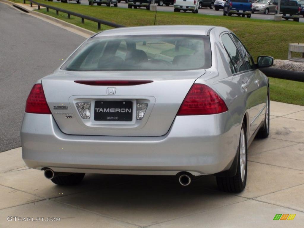 2006 Accord LX V6 Sedan - Alabaster Silver Metallic / Black photo #8