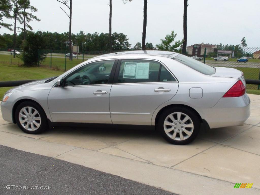 2006 Accord LX V6 Sedan - Alabaster Silver Metallic / Black photo #10