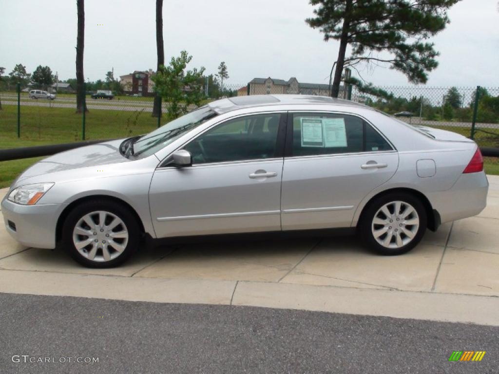 2006 Accord LX V6 Sedan - Alabaster Silver Metallic / Black photo #11
