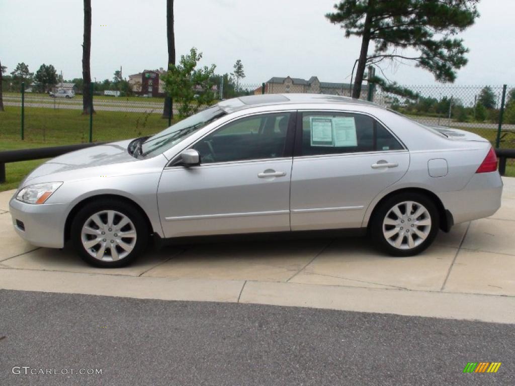 2006 Accord LX V6 Sedan - Alabaster Silver Metallic / Black photo #12